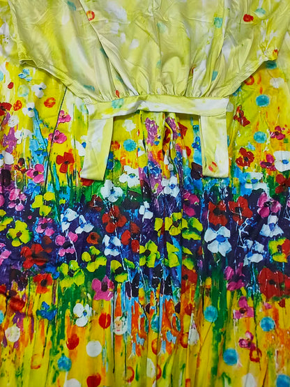 Loose casual lazy wind oversize print suspenders one-piece pants 2024 summer new straps broad leg one-piece pants woman Badiee Stylez