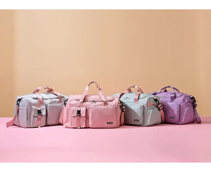 Sports Gym Bag Travel Dry Wet Handbags For Women Female Swimming Shoulder Crossbody Fitness Outdoor Travel Bag Weekender Duffel - Badiee Stylez