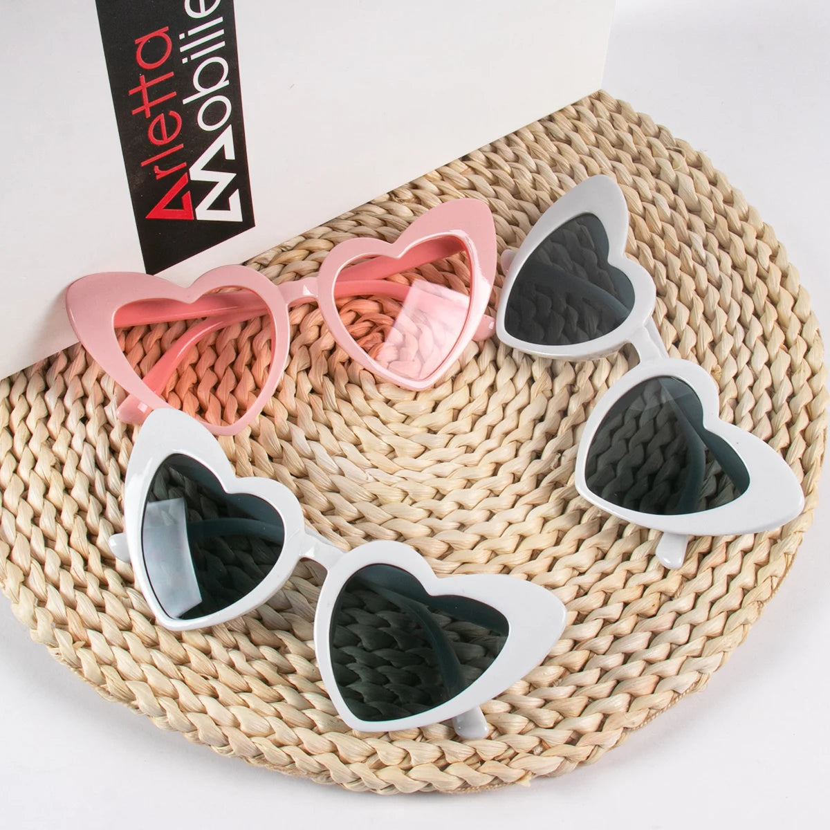 6pcs Bachelorette Party Sunglasses Wedding Bridal Shower Decoration Pink White Heart Glasses Bridesmaid Gifts Hen Party Supplies