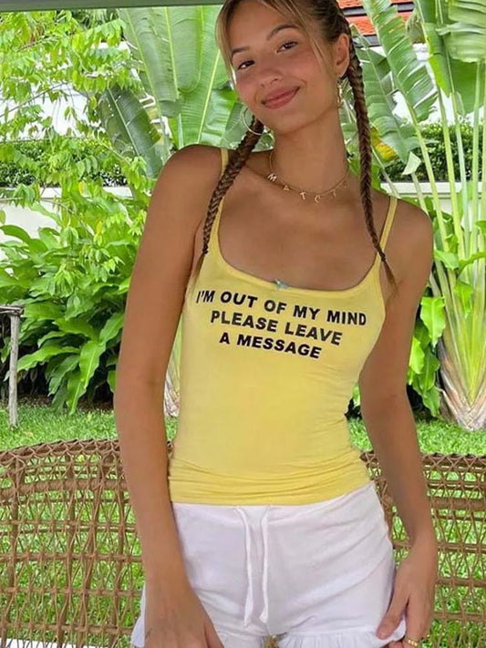 omen T-shirt Square Collar Strap Bow Slim Versatile Vest Hottie Casual Outfit Y2K Streetwear