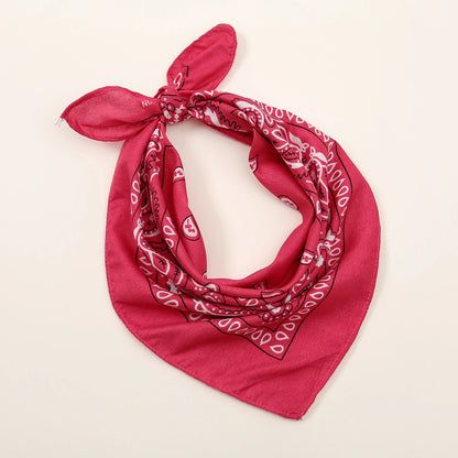 Bohemian Print Bandana Paisley Printed Headbands Hiphop Kerchief Outdoor Unisex Headband Wrist Wraps Face Mask Handkerchief FJ836-09