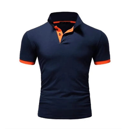 Men’s High-Quality White Golf Polo Shirt - Casual Short Sleeve Summer Style