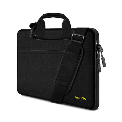 Laptop Shoulder Bag 15 15.6 16 Inch Compatible MacBook Pro 16 15.4 Inch,Spill-Resistant Handbag for Most 14"-16" Notebooks Black