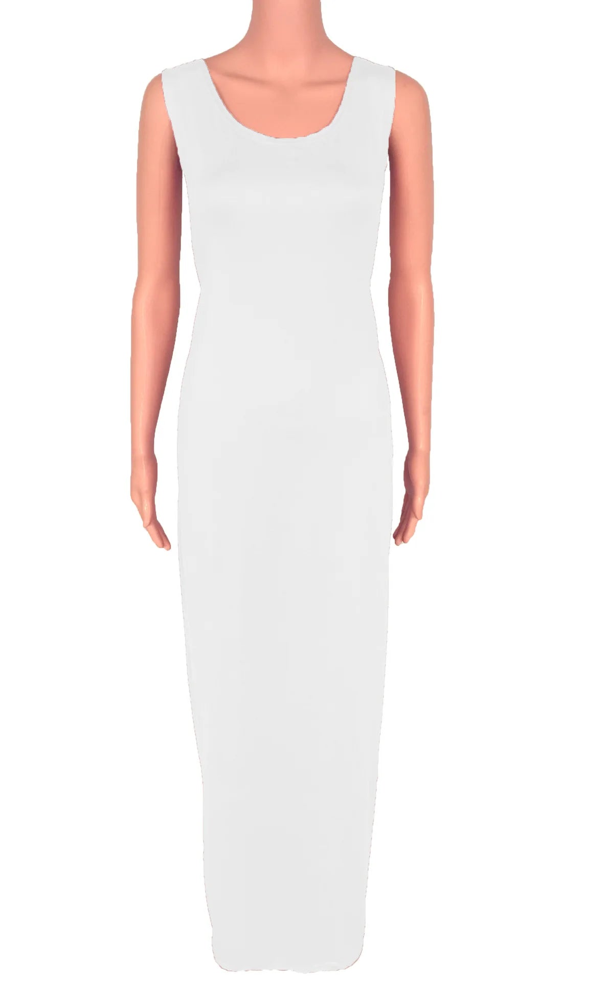 Sexy Solid Color Slim Bodycon Long Maxi Dress Women Elegant Sleeveless Skinny Dress Club Party Vestidos Badiee Stylez