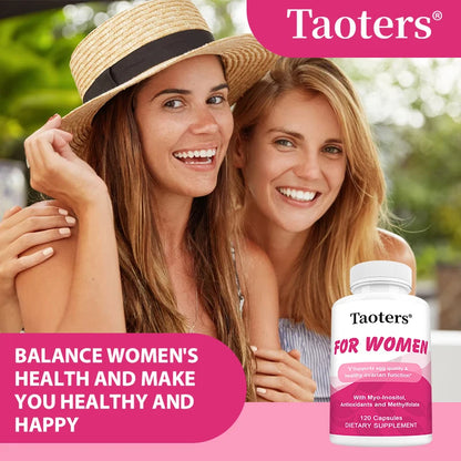 Myo-Inositol Capsules, with Vitamin E, Antioxidant, Helps Improve Skin Health, Balance Emotional Health, 120 Capsules