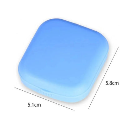 1pcs Mini Square Contact Lens Case with Mirror for Women Colorful Lens Box Eye Container Lovely Travel Kits Badiee Stylez