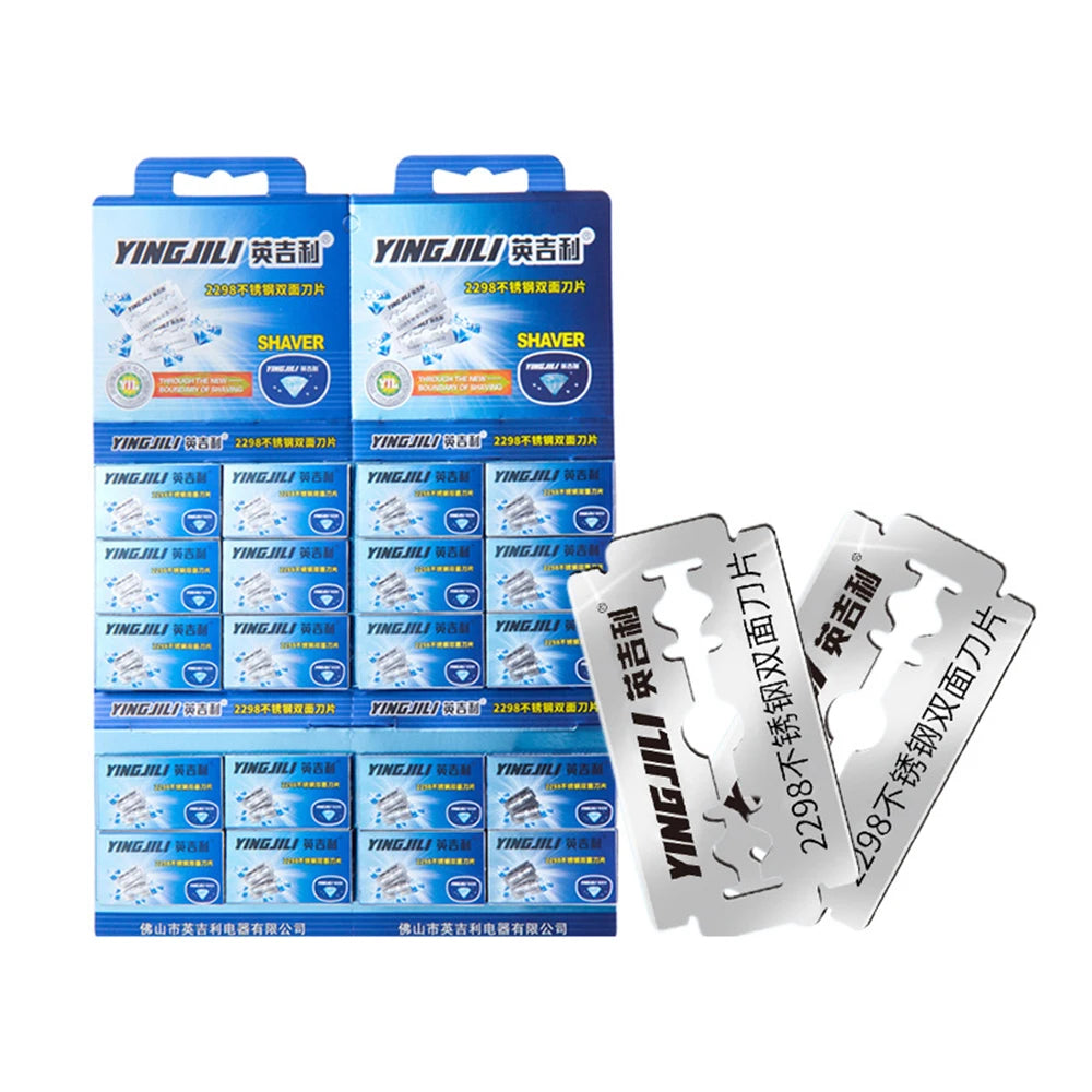 Razor Blades For Double Edge Razor,Stainless Steel Blades Used for Folding Knife with Shaving & Hair Removal 10/20pcs