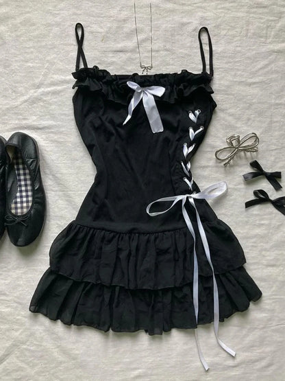 Y2k Clothes White Mini Dress Woman Clothing Gothic Dress Harajuku Party Dresses Graphic Rock Punk Goth Emo Short Women's Summer Gold