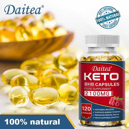 Daitea Fat Burning Weight Loss Keto Softgels - Helps with better body calorie breakdown, weight management and health