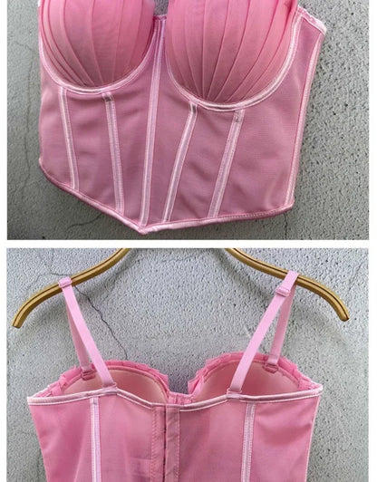 Y2k Top Women Clothing Sexy Tops Camis Tees Fashion Clothes Corset Streetwear Party Club Underwear Bustiers Slimming Lingerie