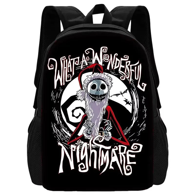 The Nightmare Before Christmas Child School Backpack with Lunch Bags ,Pencil Bags ,School Bags for Boys Girls Best Gift XHOO1-SB-079-A1