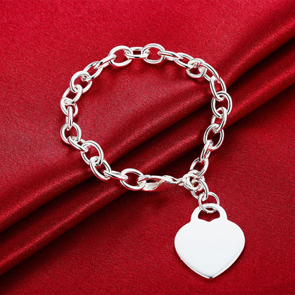 New High quality 925 Sterling Silver 4MM Women Men chain Male Twisted Rope Bracelets Fashion Silver Jewelry H268