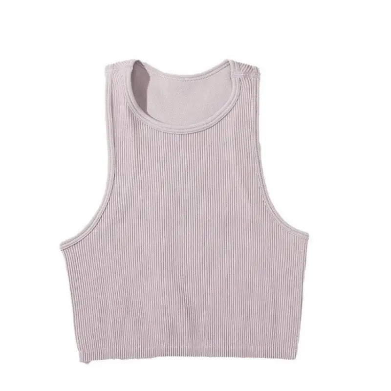 DIY Print Customize Sleeveless Vest Women's Summer High Waist Short Crop Top Fitness Running Yoga Clothes Slim Fast Dry Clothes