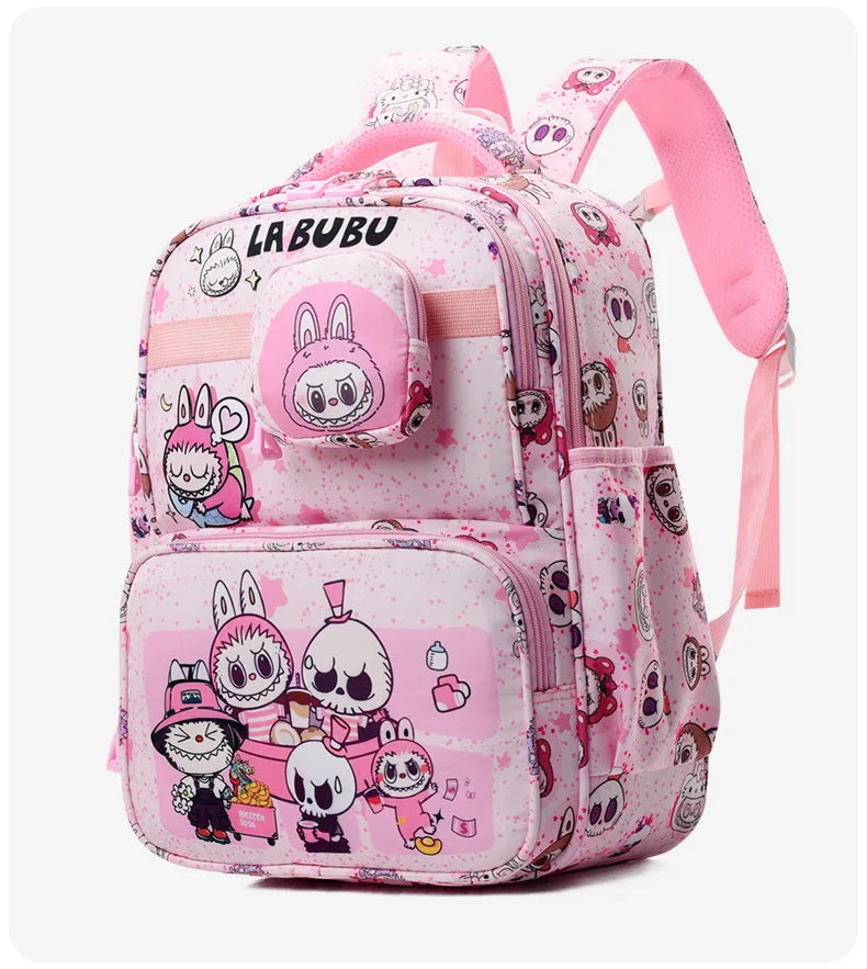 New Large Capacity Bag Children Backpack Cute Cartoon Primary School Bag Shoulder Bag New Kids Practical Portable Backpack