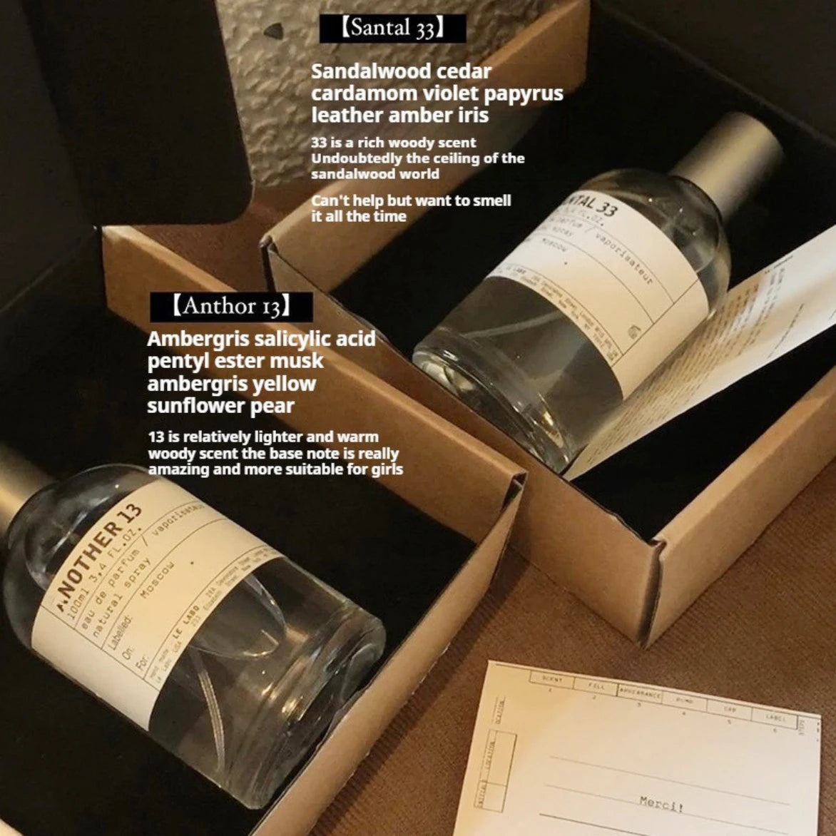 Laboratory 33 Perfume Sandalwood Black Tea Long-Lasting Light Fragrance Fresh Original Neutral Elegant Woody Perfume - Badiee Stylez