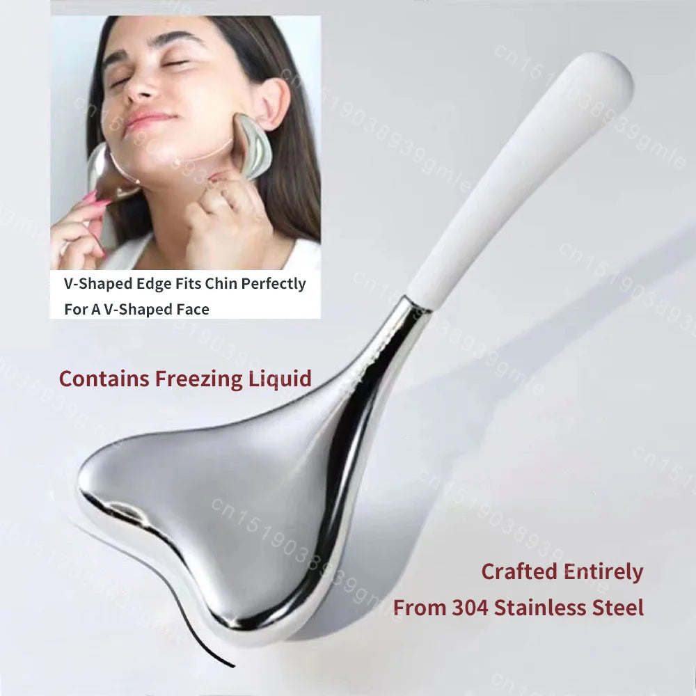 Ice Globes Facial Skin Care Tool Massager Facial Eyes Stainless Steel Beauty Cryo Sticks Cooling Spa Globes Beauty Face Spa Ball