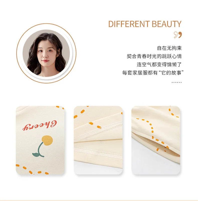 Summer 100% Cotton Women's Pajamas With Padded Bra Sweet Princess Cartoon Comfortable Short Sleeve Shorts Pajama Sets