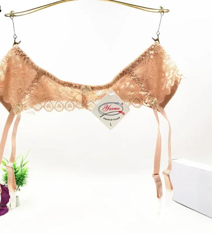 Plus Size Women's Sexy Lingerie Lace Garter Suspenders Transparent Underwear Mini Skirt Waist Belt for Stockings Bondage Garters skin 1