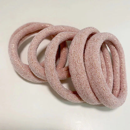 6PCS Women Glitter Hair Scrunchies Girls Elastic Hair Rubber Bands Hair Holder/Gum Hair Accessories Ponytail Hair Holders Badiee Stylez