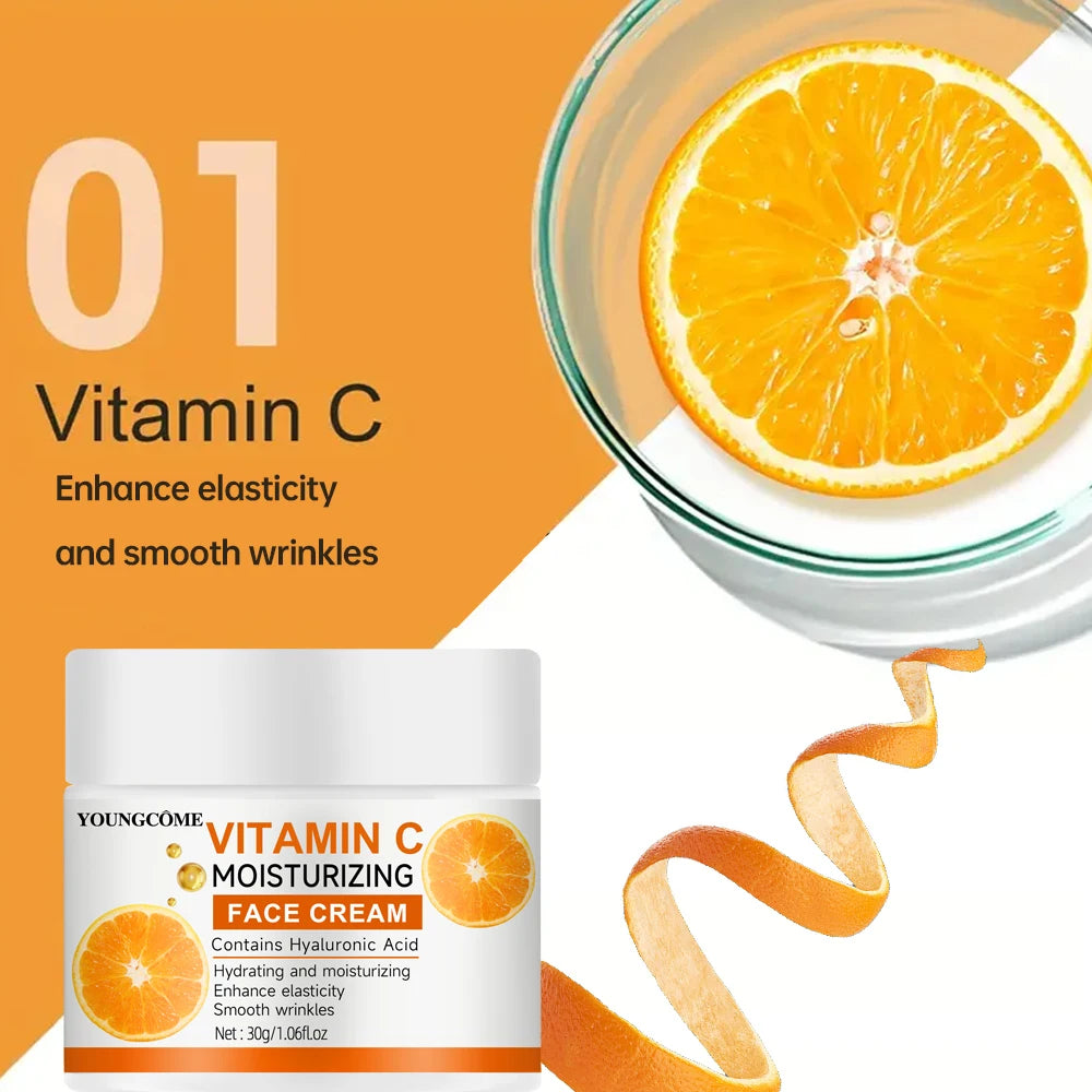 Vitamin C Moisturising Cream Repair Anti-aging Essence Facial Skin Care Contains Deep Hydration Moisturizer for Youthful Glow