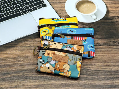 Polyester Waterproof Women's Coin Bag Ladies Organizer Wallet Female Phone Purse Money Pouch Clutch Handbag Carteira for Girls