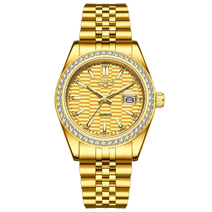 LIGE 2025 NEW Women's Watch Luxury Fashion quartz wristwatch ladies Stainless Steel Waterproof Calendar Watch for Women reloj gold