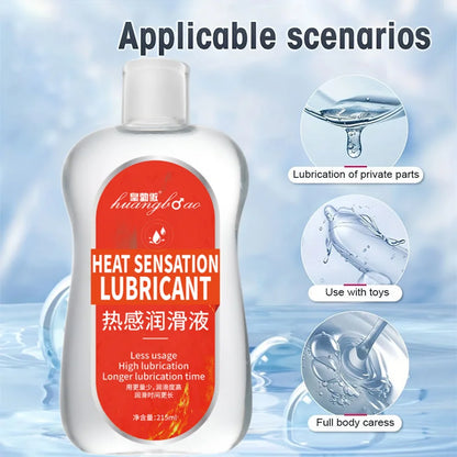 thermal Water Based Lubricant Sex Oil Masturbation Massage Anal Ass Oil Human Body Lubricant for Sex 215ml