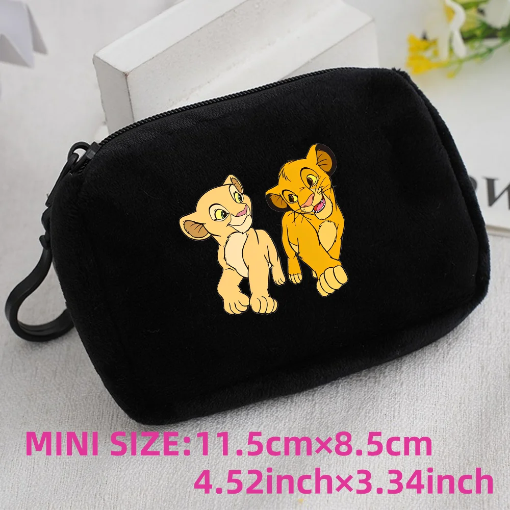 The Lion King Coin Purse Mini Coin Key Bag Money Pocket Plush Wallet Kid Cartoon Cute Moneybag Kawaii Birthday Gift Storage Bag 1pcs-010