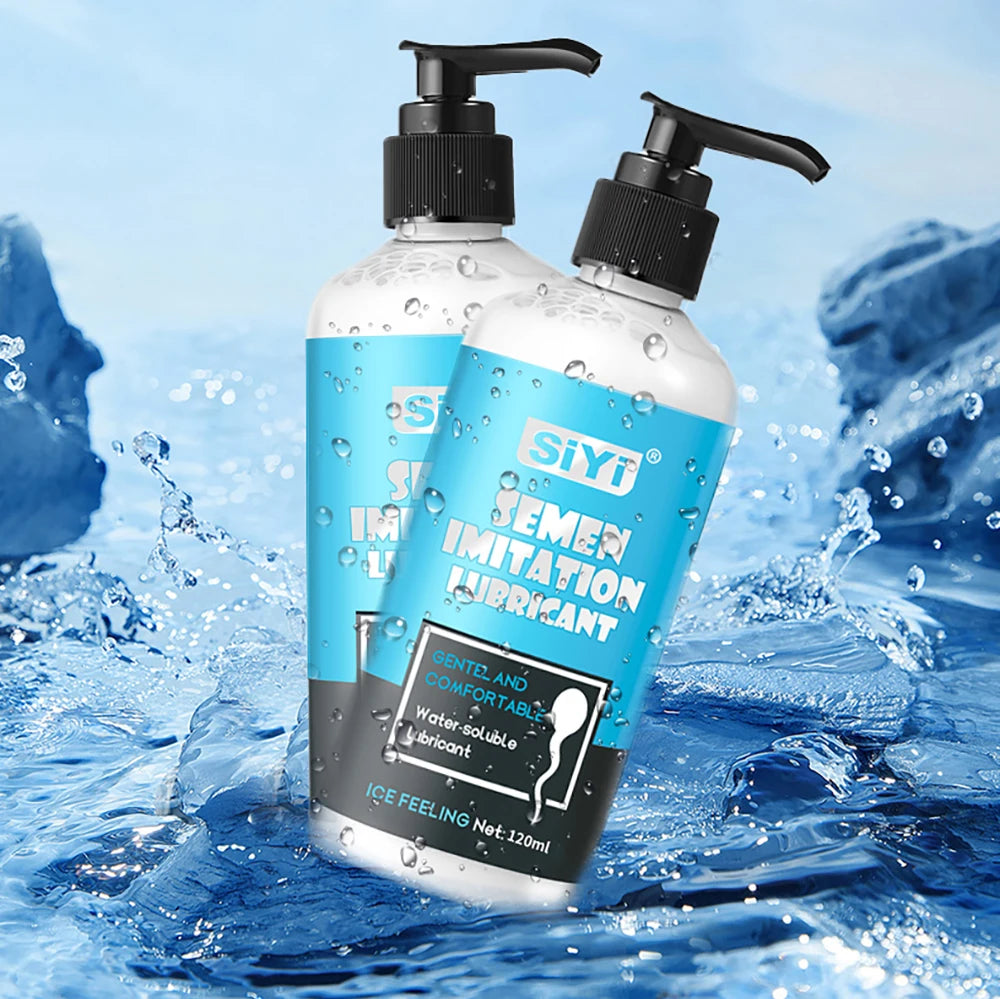 120ml/300ml Cooling Water-Based Lubricant for sex – Long-Lasting, Skin-Friendly, Non-Sticky,Toy-Safe,Easy Clean Lube for Couples