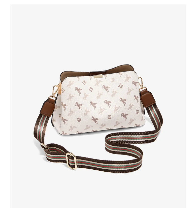 FOXER Monogram Women Shoulder Tote Bag 2025 Fashion Commuter Female Large Crossbody Purse for Mom