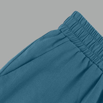 Womens Capris Cotton Linen Pants Drawstring Elastic Waist Pants Casual Cropped Trousers Daily Breeches Five Half Pants Pantalone