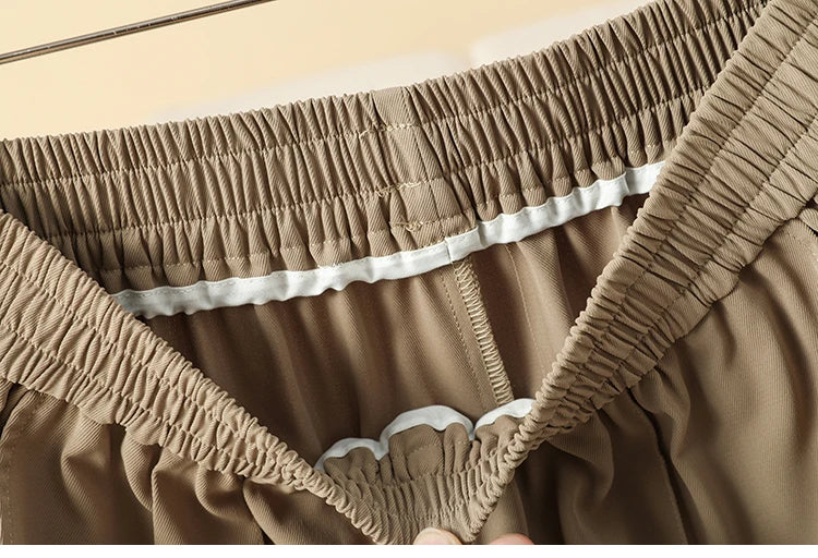 Plus Size Shorts Women High Elastic Waist Wide Leg Loose Pants With Pockets Summer 2025 New Korean Fashion Half Shorts Women