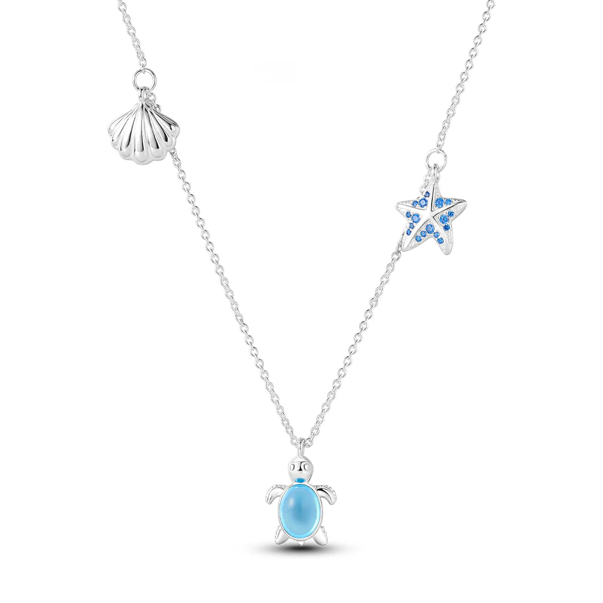 Original 925 Sterling Silver Necklace For Women Class Style Heart Shape Romantic Style High Quality Women Necklace Jewelry Gift KTN006