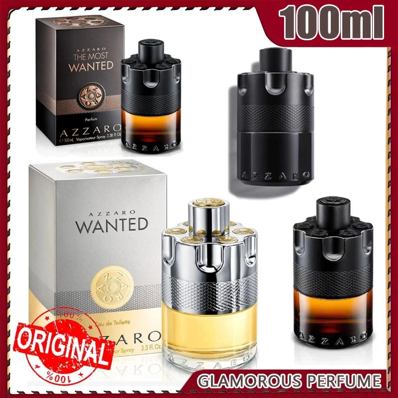 100ML For Azzaro The Most Wanted Parfum Charm Eau De Parfum Intense Spicy Woody Seductive Fragrance Date Lasting Wear Perfume