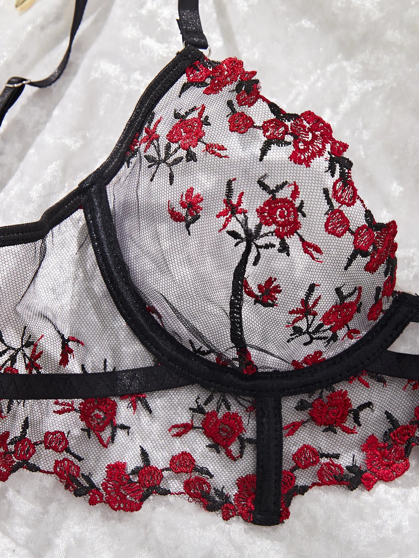 Lace Lingerie Ultra Sexy Underwear Women Set Sexy Adult Delicate Embroidery Intimate Underwear Transparent Bra Lingerie Sets