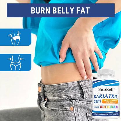 Multivitamin with Iron - Weight Management Supplement, Fat Burning & Metabolism, Vitamin & Mineral Supplement, 120 Capsules