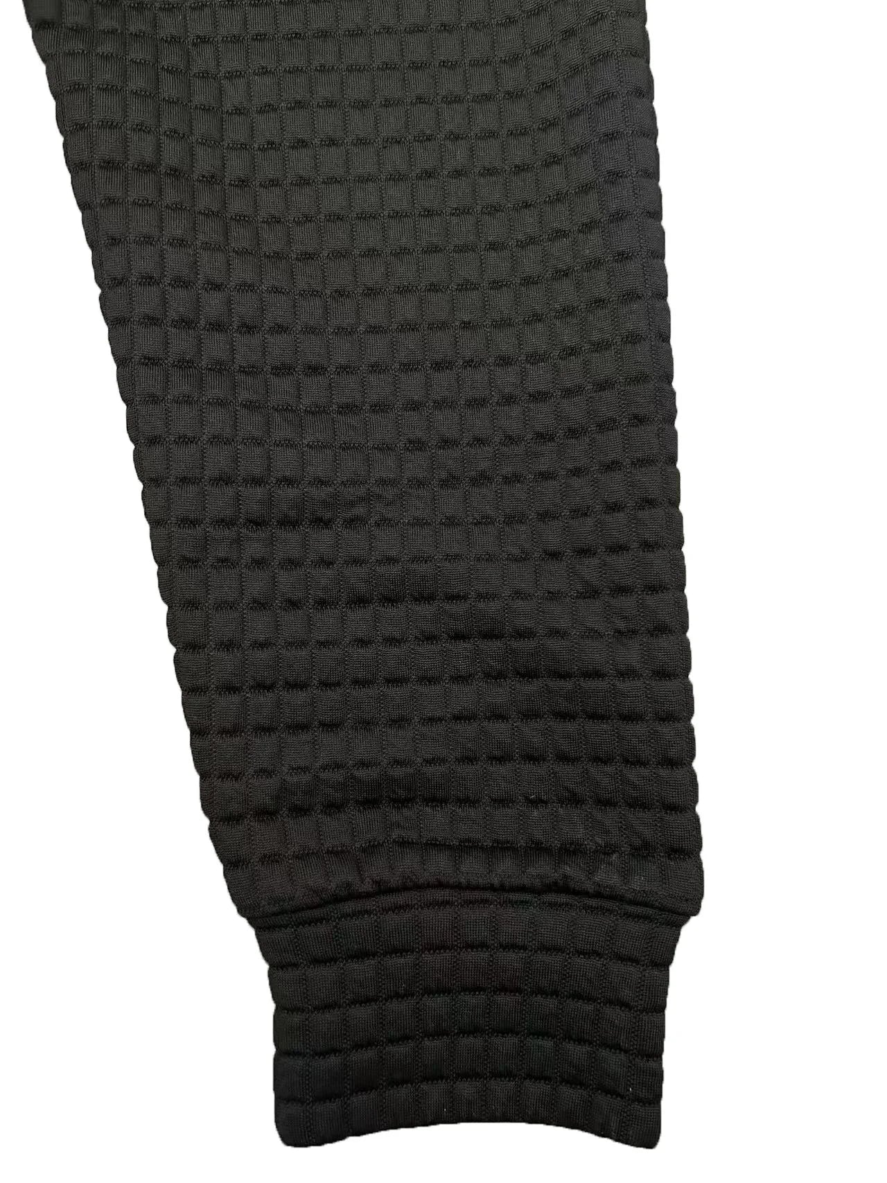 Plus size European and American cross-border autumn new casual solid color pocket zipper hooded jacket