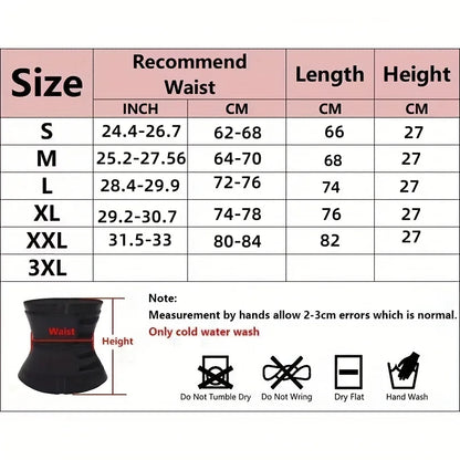 1pc Waist Trainer Slimming Body Shaper Fitness Belt Weight Loss Fat Burning Sport Girdle Sweat Trimmer Workout Cincher Shapewear