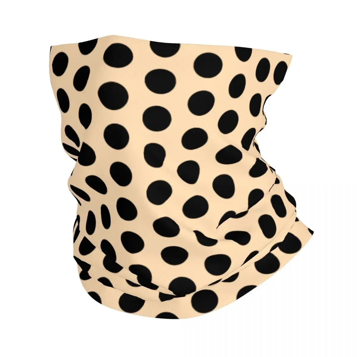 Custom Colorful Pop Art Geometric Polka Dot Bandana Winter Neck Warmer Windproof Wrap Face Scarf for Hiking Gaiter Headband 15 one size