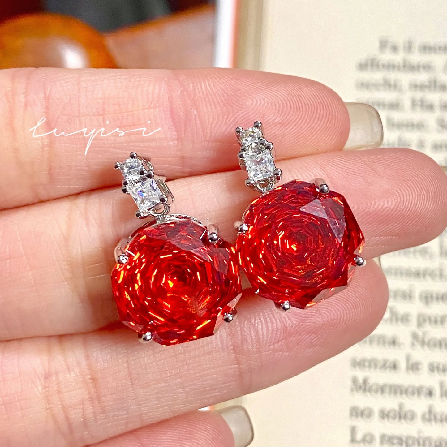 High Quality Rose Purple Pink Crystal Zircon Jewelry Set Necklace for Women Earrings Ring Bracelet Wedding Banquet Party Holiday Badiee Stylez