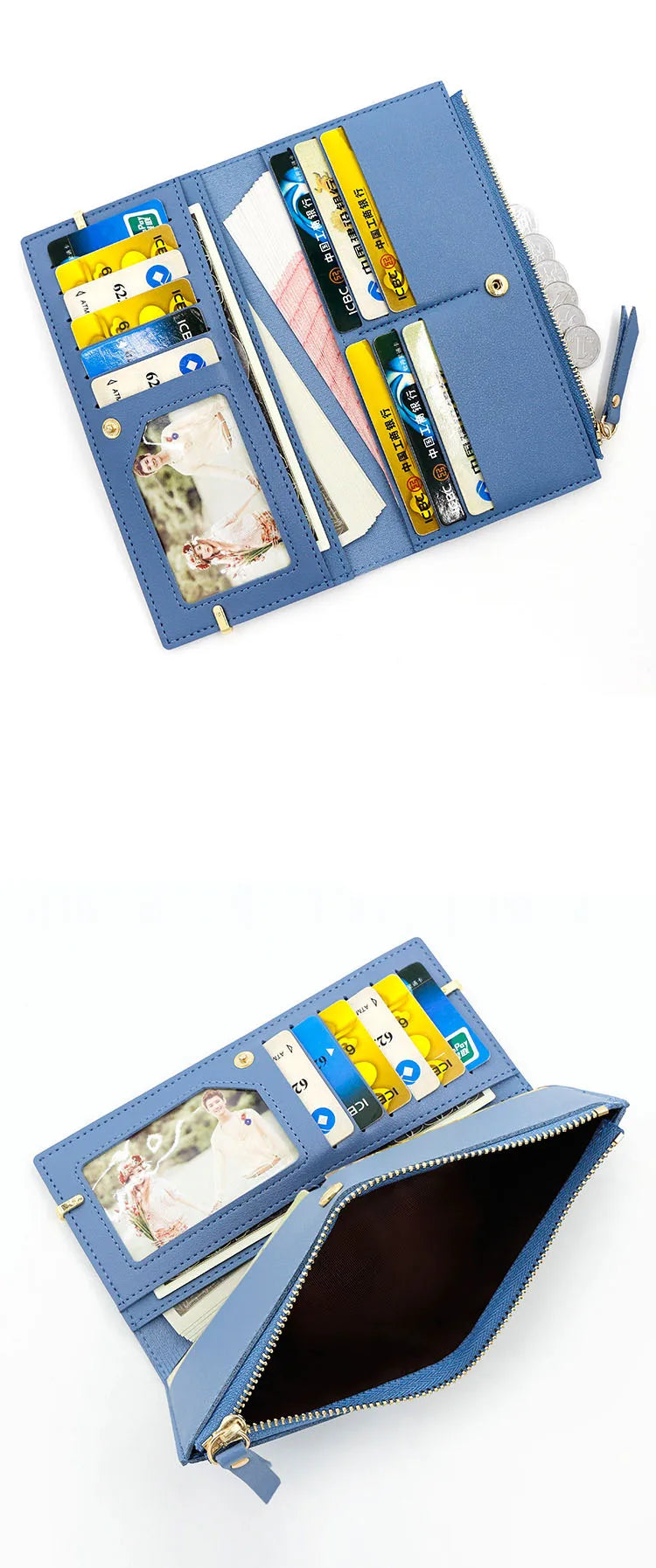 Long Purses For Women Wallet New Fashion Long Coin Purse Card Holder Small Ladies Wallet Female Hasp Mini Clutch billetera bolas