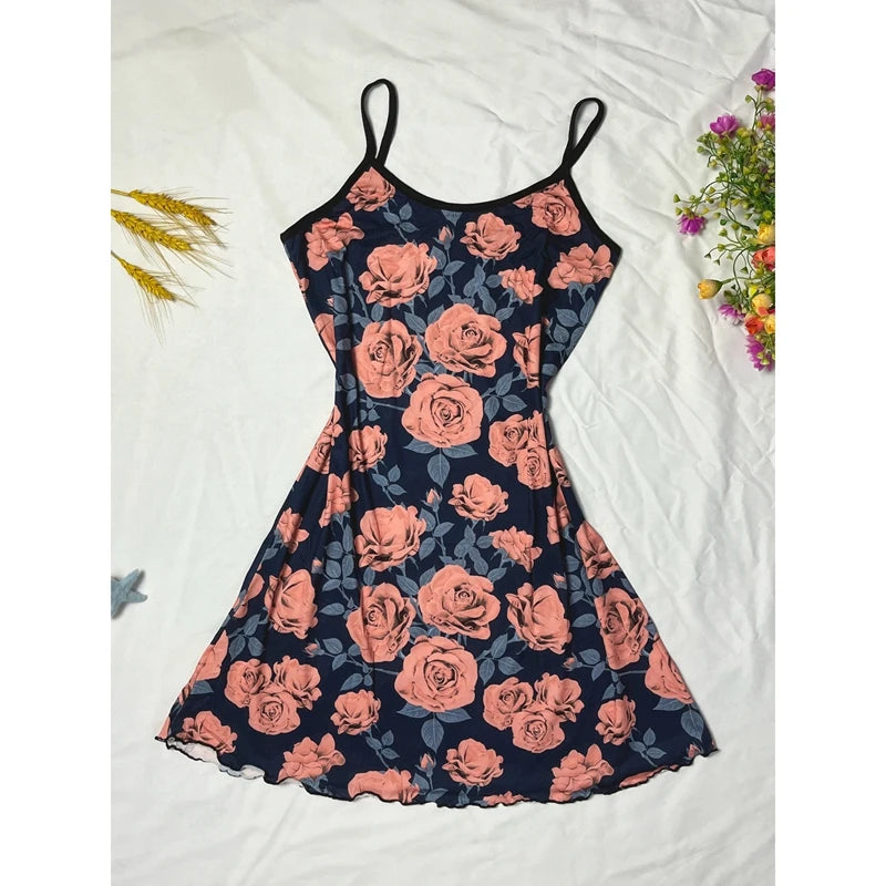 SUKAE Vintage Court Style Women Nightgown Elegant Nightdress Woman Sexy Lingeries Sling V-neck Slim Dress Summer Milk Silk Skirt Badiee Stylez