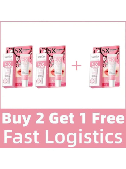 Exfoliating Lip Treatment Mask Gloss - Lightening Melanin Dark Lip Balm Remove Pink Moisturizing Reduce Lip Lines Improve Drynes 3PCS