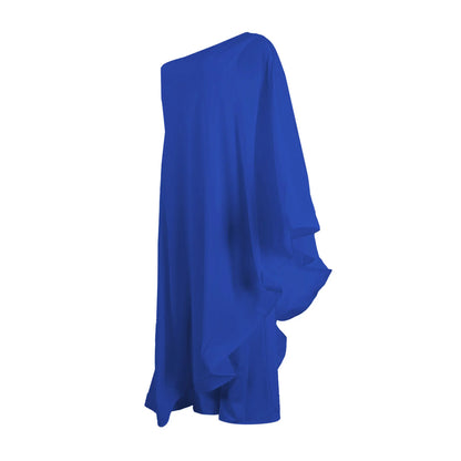 Women One Shoulder Jumpsuit Ruffle Long Sleeve Elegant Solid Aysmmetric Fashion Autumn Rompers Casual Party Club Jumpsuits 2024 Badiee Stylez