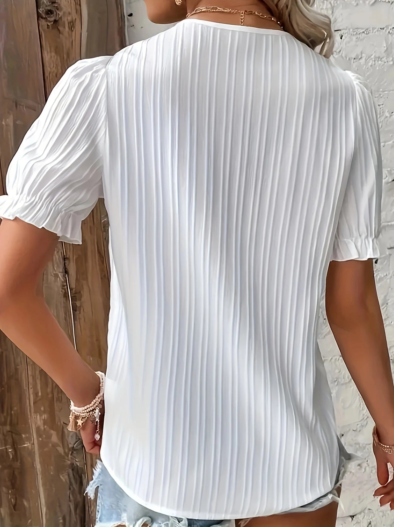 Plus Size Spring and summer new short sleeved elegant and fashionable women's top