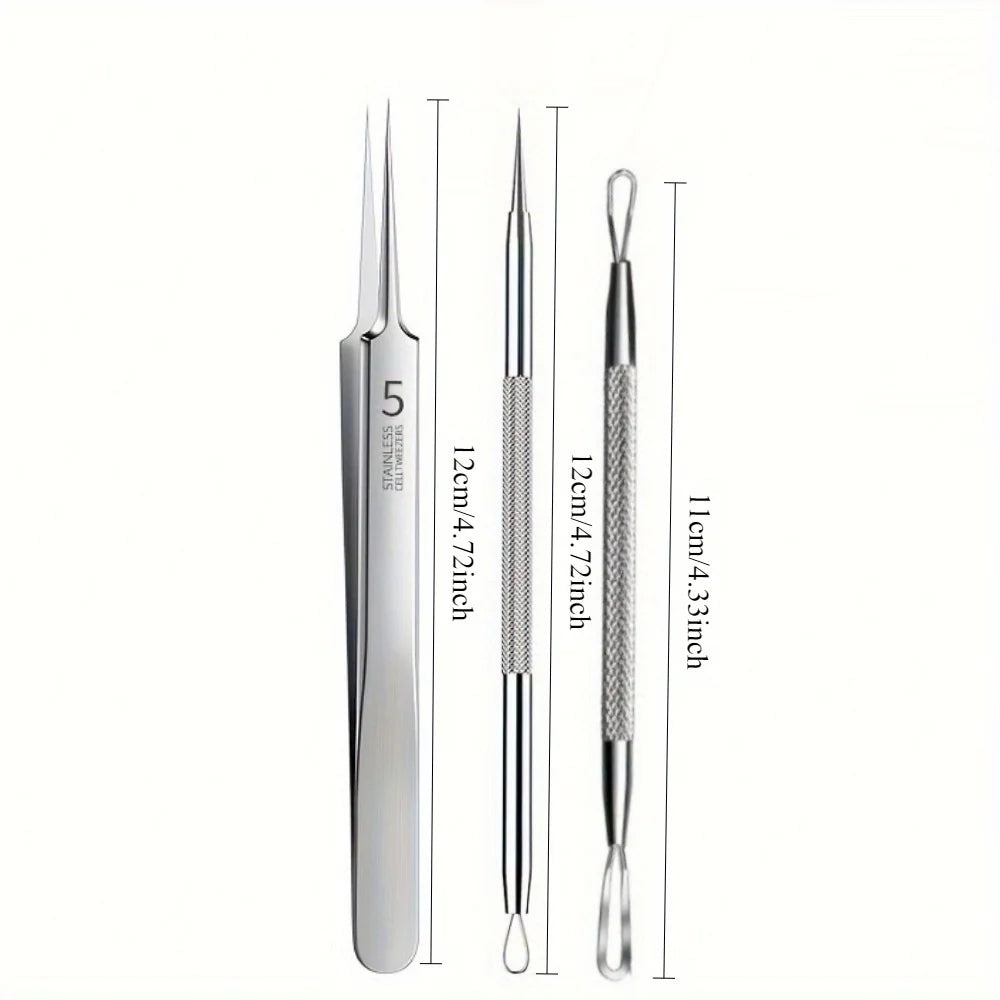 Extra Fine Cellular Acne Blackhead Tweezers - Facial Beauty Remove Acne Needle Tools for Skin Care,Blemish and Whitehead Removal