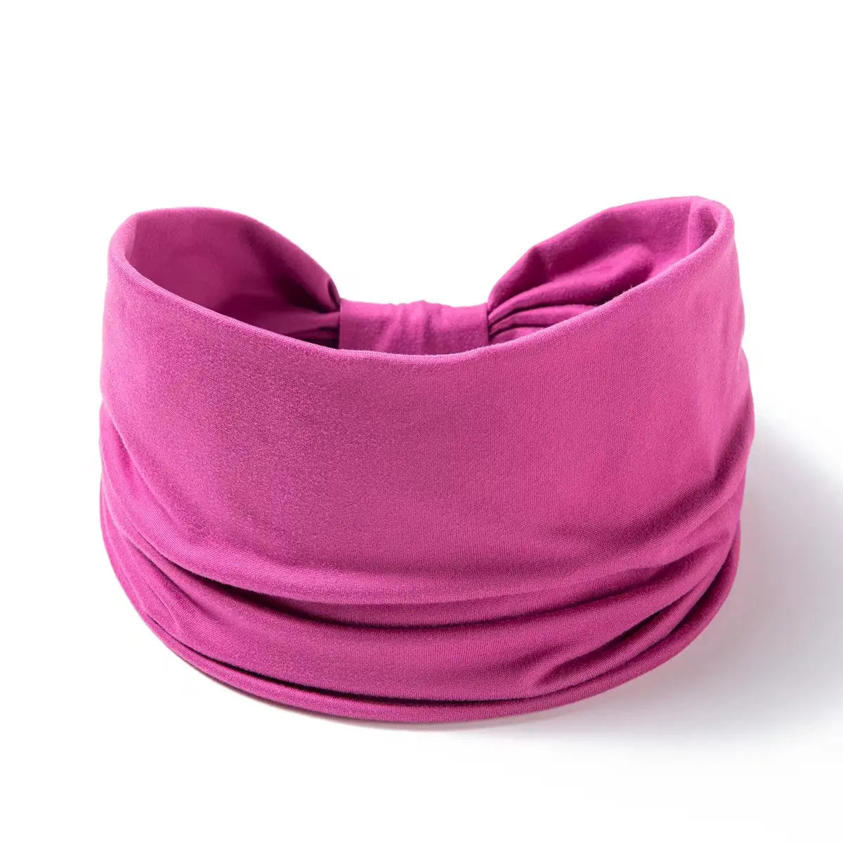 Wide -Side Elastic Band Woman Yoga Hairbands Solid Color sports Hair Band tie Bandanas Fashion Headband Headwear Turbans Ff258-8 rose purple