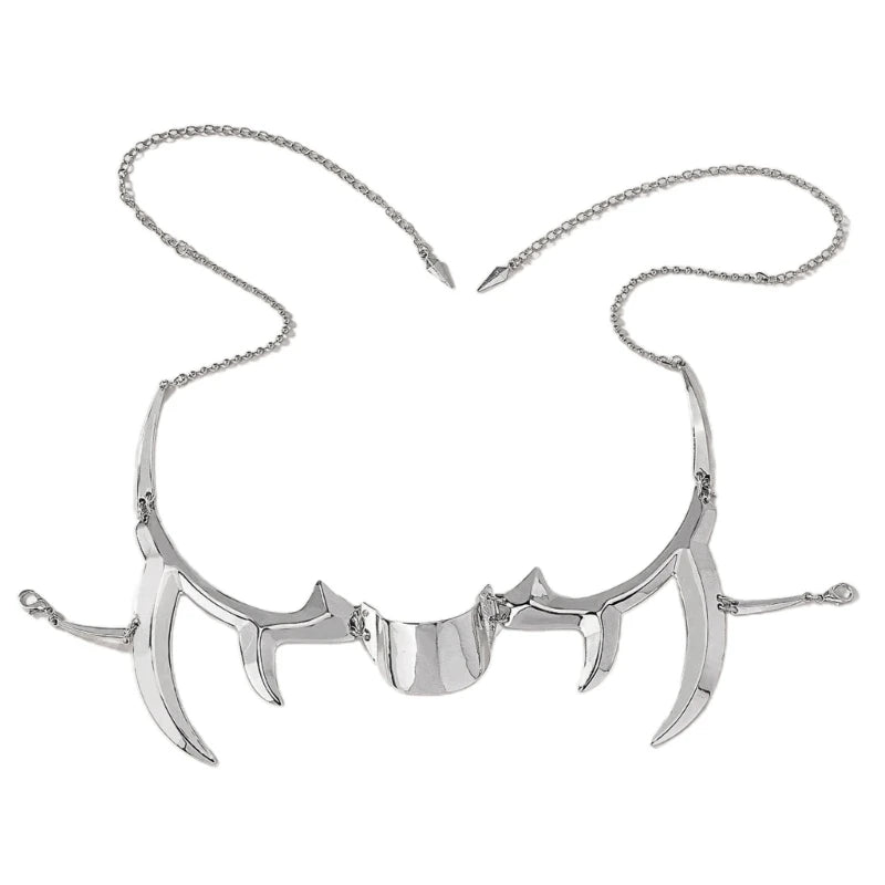 Punk Irregular Mask Gothic Mechanical Alien Fluid Face Accessories Metal Earrings for Women Men Halloween Party Jewelry D