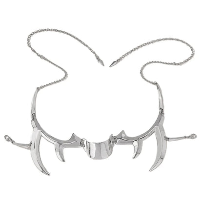 Punk Irregular Mask Gothic Mechanical Alien Fluid Face Accessories Metal Earrings for Women Men Halloween Party Jewelry D