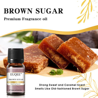EUQEE 10ML Men's Fragrance Oil For Car Diffuser,Making Candle Leather Forest Pine Coffee Cake Cedarwood Bay Rum 1pcs/3pcs/6pcs - Badiee Stylez